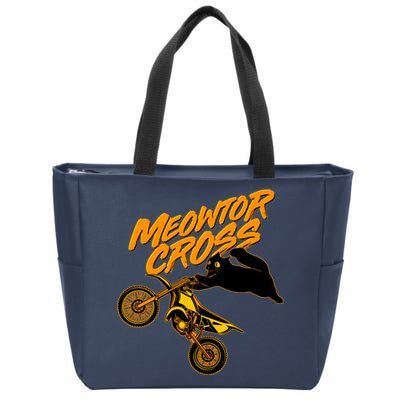 Meowtor Cross Zip Tote Bag