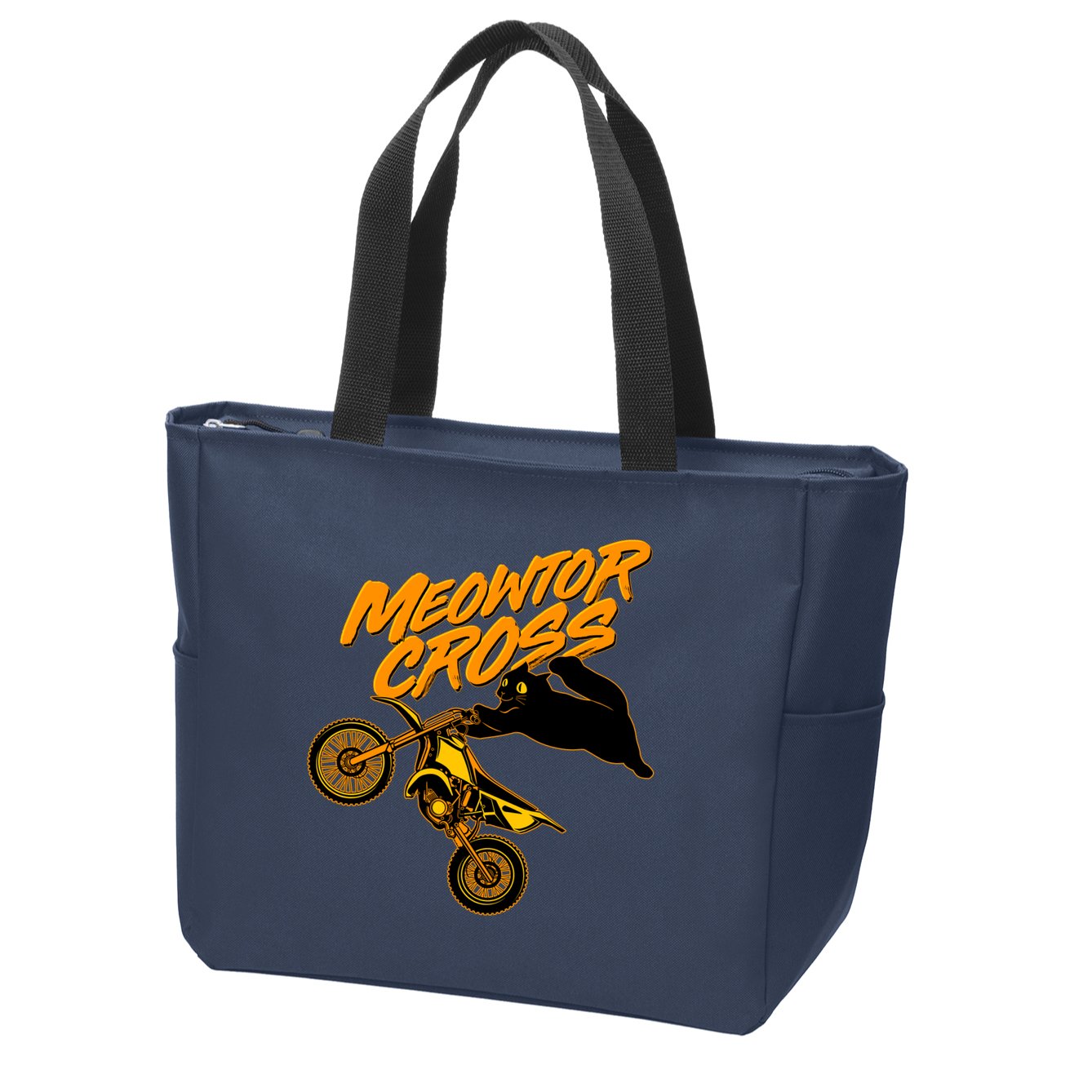 Meowtor Cross Zip Tote Bag