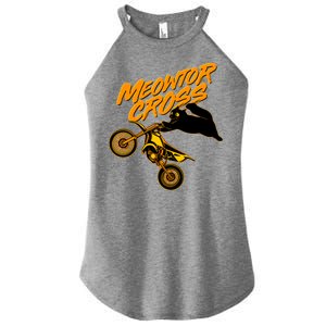 Meowtor Cross Women's Perfect Tri Rocker Tank