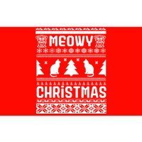 Meowy Cat Ugly Christmas Sweater Bumper Sticker