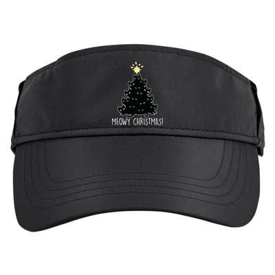 Meowy Christmas Adult Drive Performance Visor