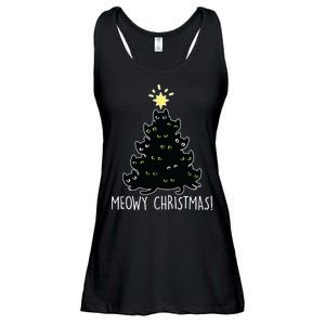 Meowy Christmas Ladies Essential Flowy Tank