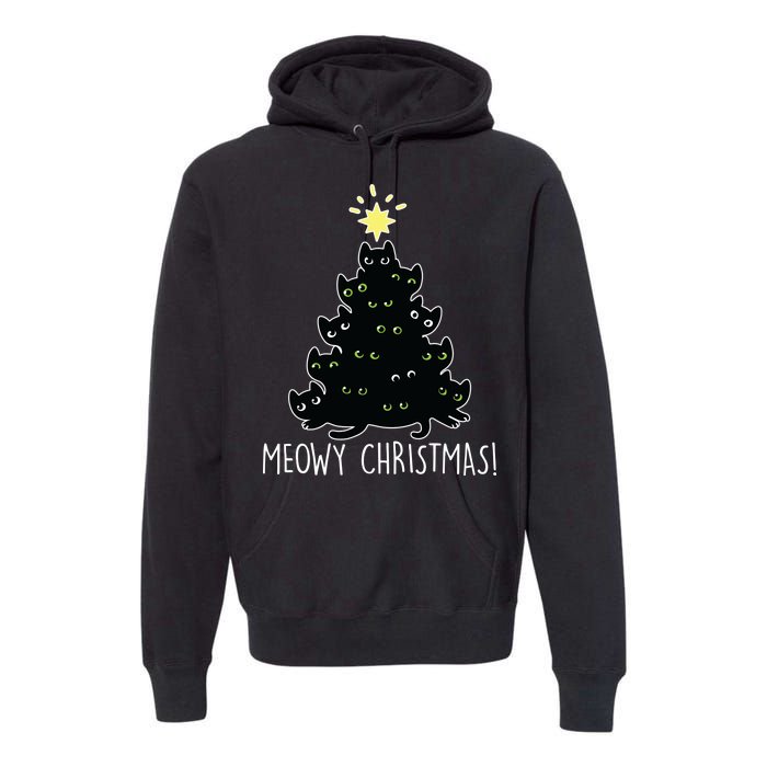 Meowy Christmas Premium Hoodie