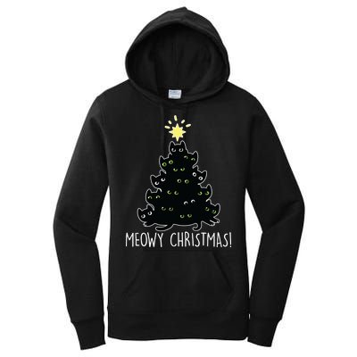 Meowy Christmas Women's Pullover Hoodie