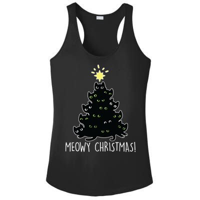 Meowy Christmas Ladies PosiCharge Competitor Racerback Tank