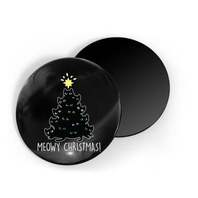 Meowy Christmas Magnet