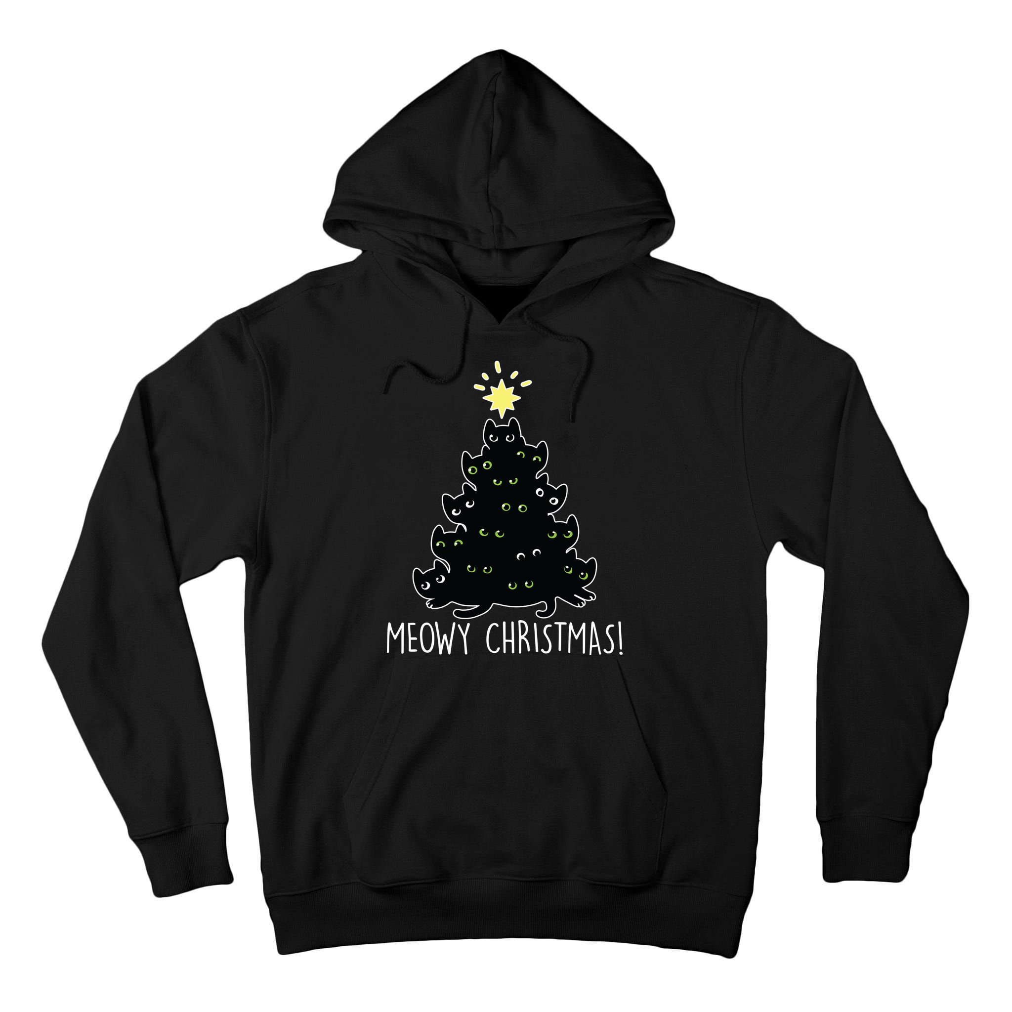 Meowy Christmas Tall Hoodie