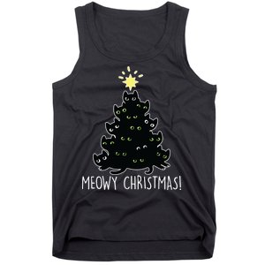 Meowy Christmas Tank Top