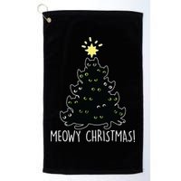 Meowy Christmas Golf Towel