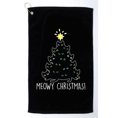 Meowy Christmas Platinum Collection Golf Towel