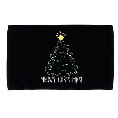 Meowy Christmas Microfiber Hand Towel