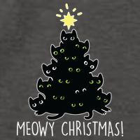 Meowy Christmas Vector Backpack