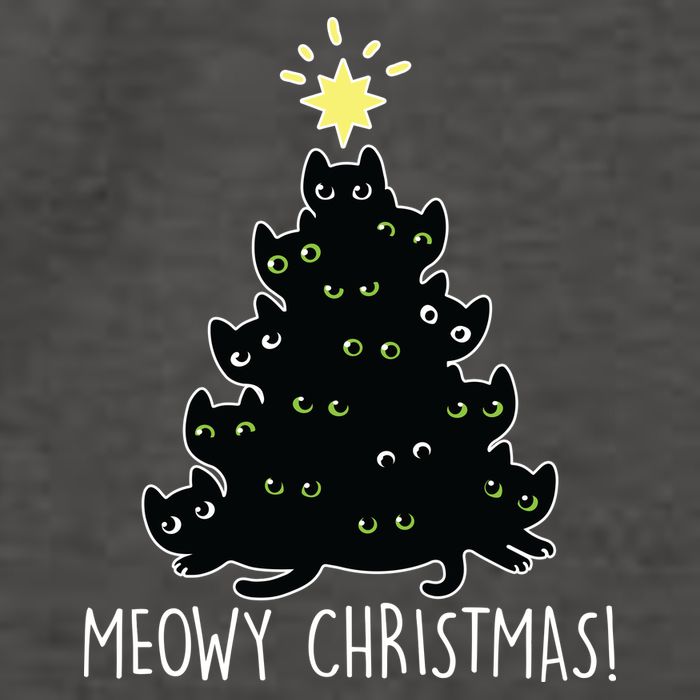 Meowy Christmas Vector Backpack