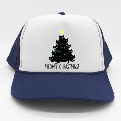 Meowy Christmas Trucker Hat