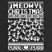 Meowy Christmas Cat Ugly Christmas Sweater Cool Comfort Performance Bucket Hat