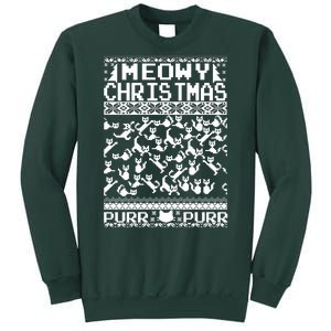 Meowy Christmas Cat Ugly Christmas Sweater Sweatshirt