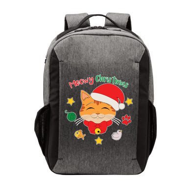 Meowy Christmas Cute Cat Vector Backpack