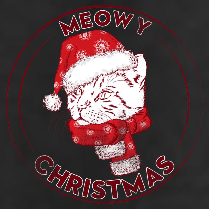 Meowy Christmas Emblem Cool Comfort Performance Bucket Hat