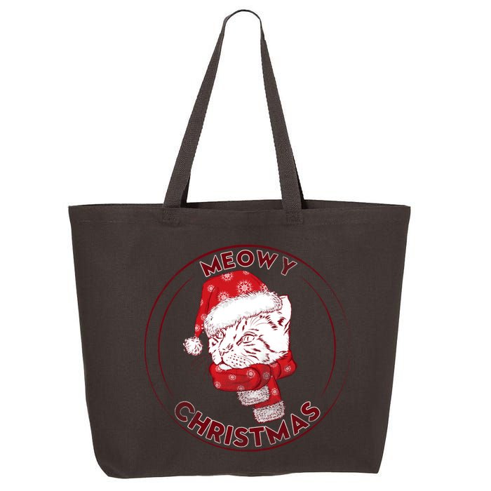 Meowy Christmas Emblem 25L Jumbo Tote