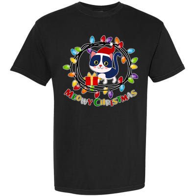 Meowy Christmas Kitty Garment-Dyed Heavyweight T-Shirt