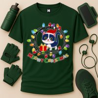 Meowy Christmas Kitty Cooling Performance Crew T-Shirt