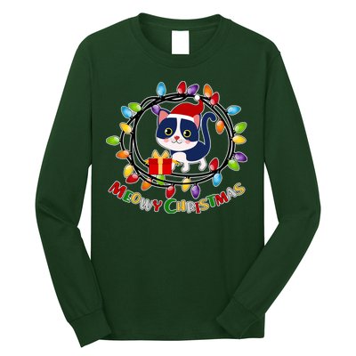 Meowy Christmas Kitty Long Sleeve Shirt