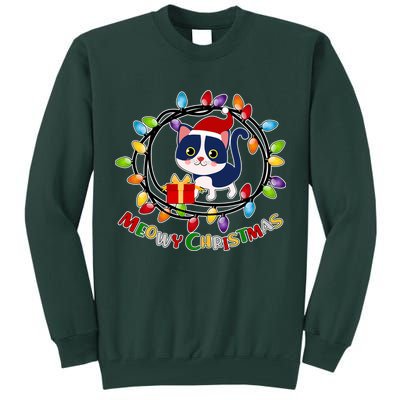 Meowy Christmas Kitty Tall Sweatshirt