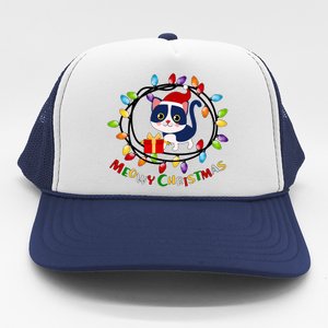 Meowy Christmas Kitty Trucker Hat