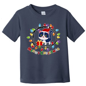 Meowy Christmas Kitty Toddler T-Shirt