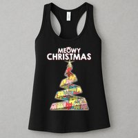 Meowy Christmas Tree For Cat Lovers Womens Tank Top