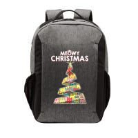 Meowy Christmas Tree For Cat Lovers Vector Backpack