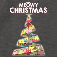 Meowy Christmas Tree For Cat Lovers Vector Backpack