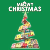 Meowy Christmas Tree For Cat Lovers Button
