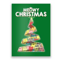 Meowy Christmas Tree For Cat Lovers Poster