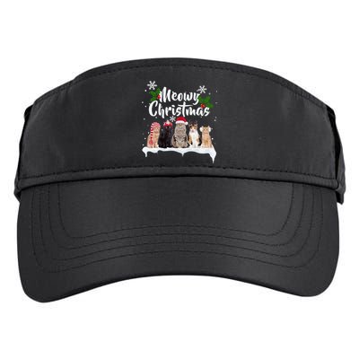 Meowy Christmas Winter Cats Adult Drive Performance Visor