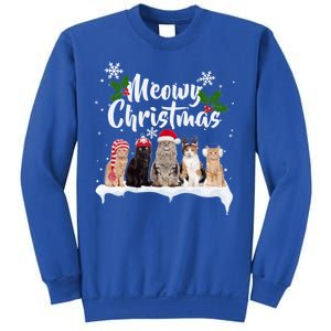 Meowy Christmas Winter Cats Sweatshirt