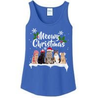 Meowy Christmas Winter Cats Ladies Essential Tank