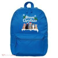 Meowy Christmas Winter Cats 16 in Basic Backpack