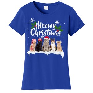 Meowy Christmas Winter Cats Women's T-Shirt