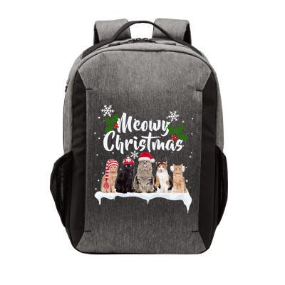 Meowy Christmas Winter Cats Vector Backpack