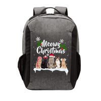 Meowy Christmas Winter Cats Vector Backpack