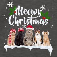 Meowy Christmas Winter Cats Vector Backpack