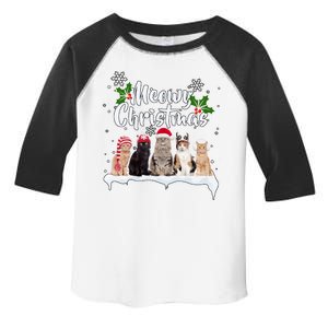 Meowy Christmas Winter Cats Toddler Fine Jersey T-Shirt