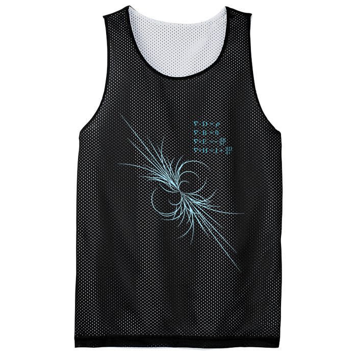 Maxwell Equation Physics Study Science Lover Physicist Mesh Reversible Basketball Jersey Tank