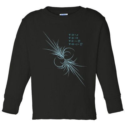 Maxwell Equation Physics Study Science Lover Physicist Toddler Long Sleeve Shirt
