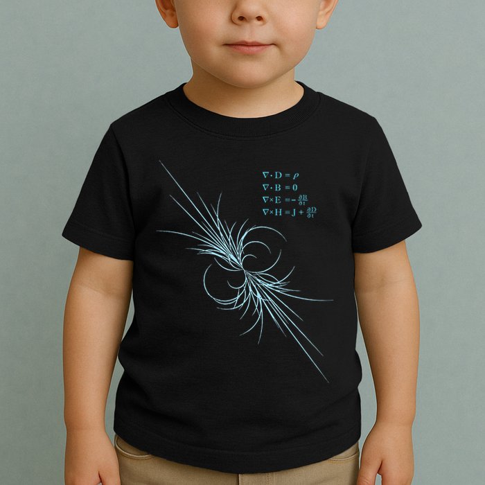 Maxwell Equation Physics Study Science Lover Physicist Toddler T-Shirt