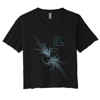 Maxwell Equation Physics Study Science Lover Physicist Crop Top