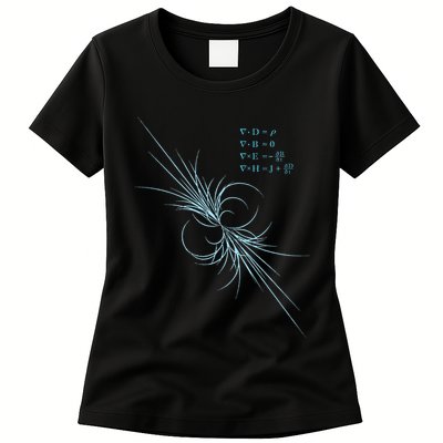 Maxwell Equation Physics Study Science Lover Physicist Womens T-Shirt