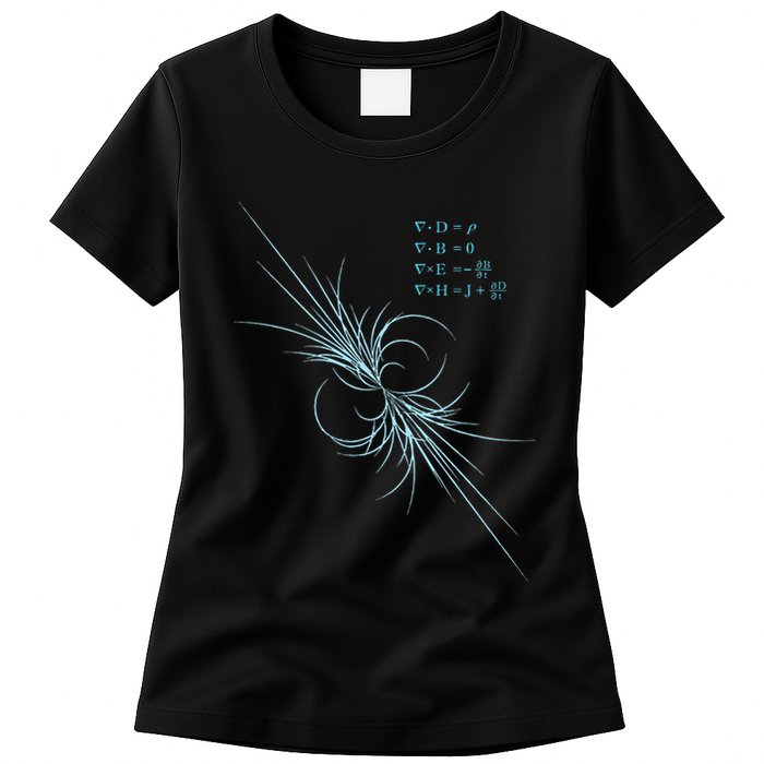 Maxwell Equation Physics Study Science Lover Physicist Womens T-Shirt