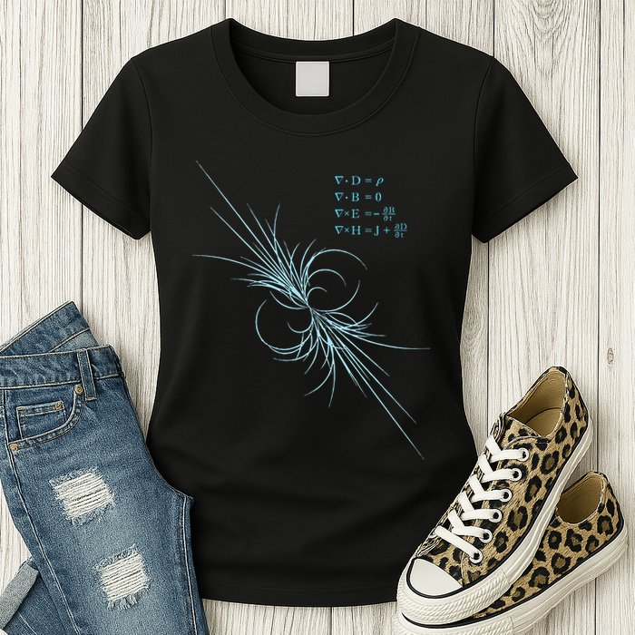Maxwell Equation Physics Study Science Lover Physicist Womens T-Shirt